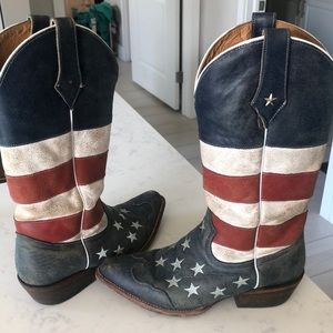 Authentic American Flag cowboy boots